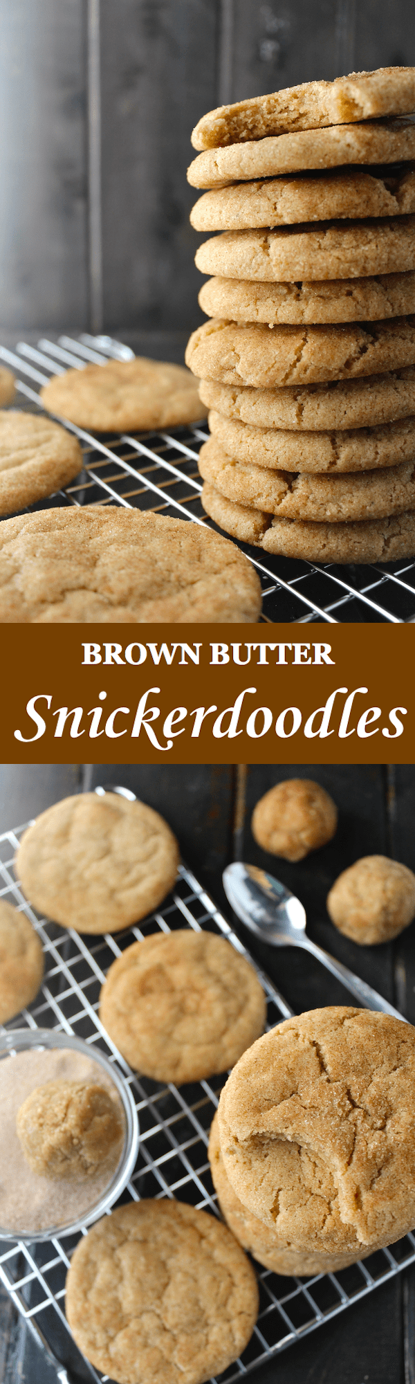 These Brown Butter Snickerdoodles are loaded with cinnamon - my new favorite cookie for the holiday season! | The Millennial Cook #cookies #snickerdoodles #brownbutter #cinnamon