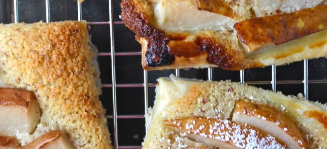 These Pear Frangipane Tarts are delicious, easy, and so, so elegant! | The Millennial Cook #winterrecipe #pear #almond #tart