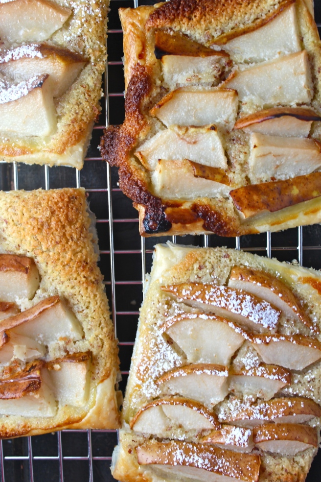 These Pear Frangipane Tarts are delicious, easy, and so, so elegant! | The Millennial Cook #fallrecipe #pear #almond #tart