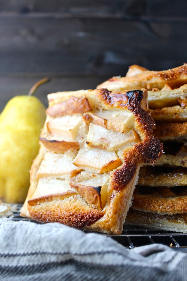 These Pear Frangipane Tarts are delicious, easy, and so, so elegant! | The Millennial Cook #fallrecipe #pear #almond #tart