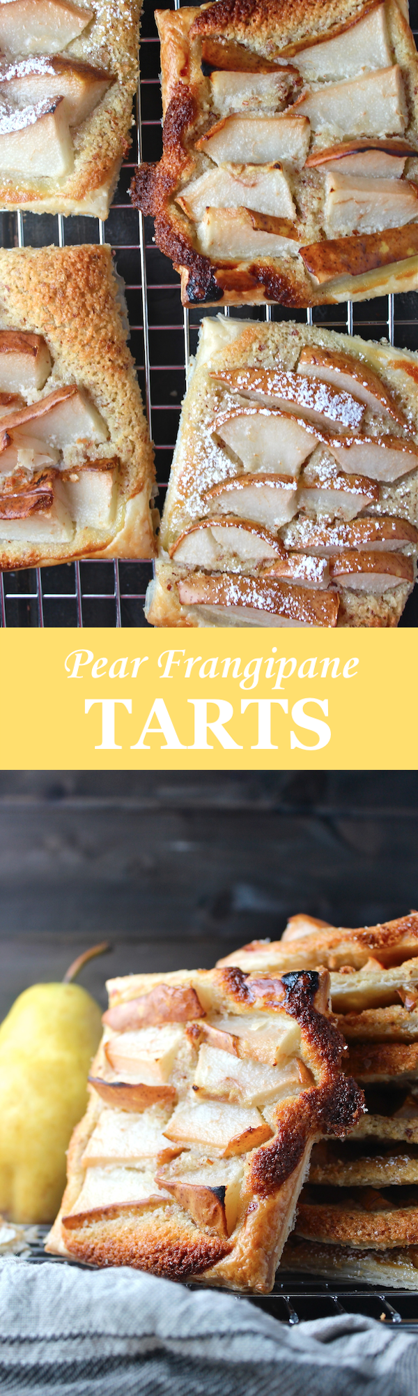 These Pear Frangipane Tarts are delicious, easy, and so, so elegant! | The Millennial Cook #fallrecipe #pear #almond #tart