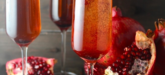 This Pomegranate Champagne Sparkler is the perfect sweet, tart, and bubbly celebration cocktail! | The Millennial Cook #champagne #cocktail #pomegranate
