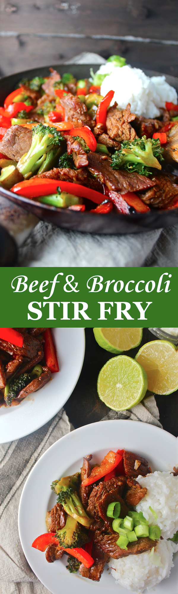 This Beef & Broccoli Stir Fry is ready in a matter of minutes for the perfect filling and delicious weeknight dinner! | The Millennial Cook #easydinner #stirfry #beef #broccoli