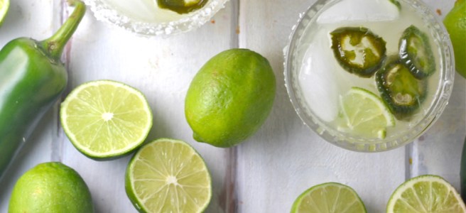 These Jalapeño Margaritas are sweet, spicy, tart, and icy! | The Millennial Cook #drinks #cocktails #margarita #lime #jalapeno