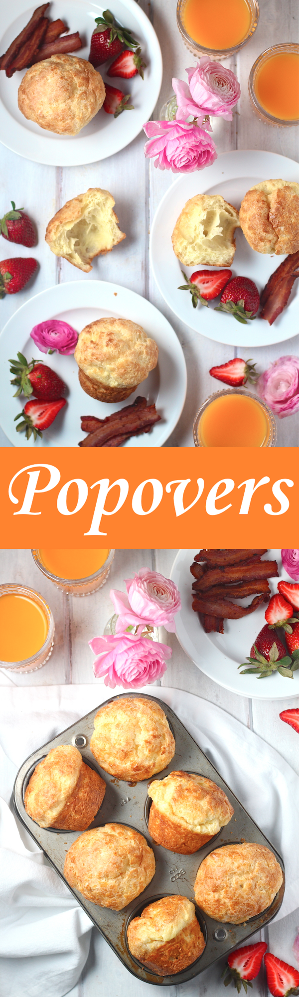 These classic Popovers are so incredibly light and airy! | The Millennial Cook #breakfast #brunch #popovers #muffins