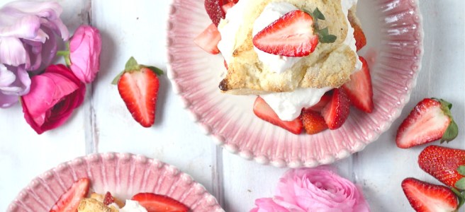 This sweet, decadent Strawberry Shortcake is my most favorite dessert of all time! | The Millennial Cook #spring #springrecipe #dessert #strawberry #strawberryshortcake