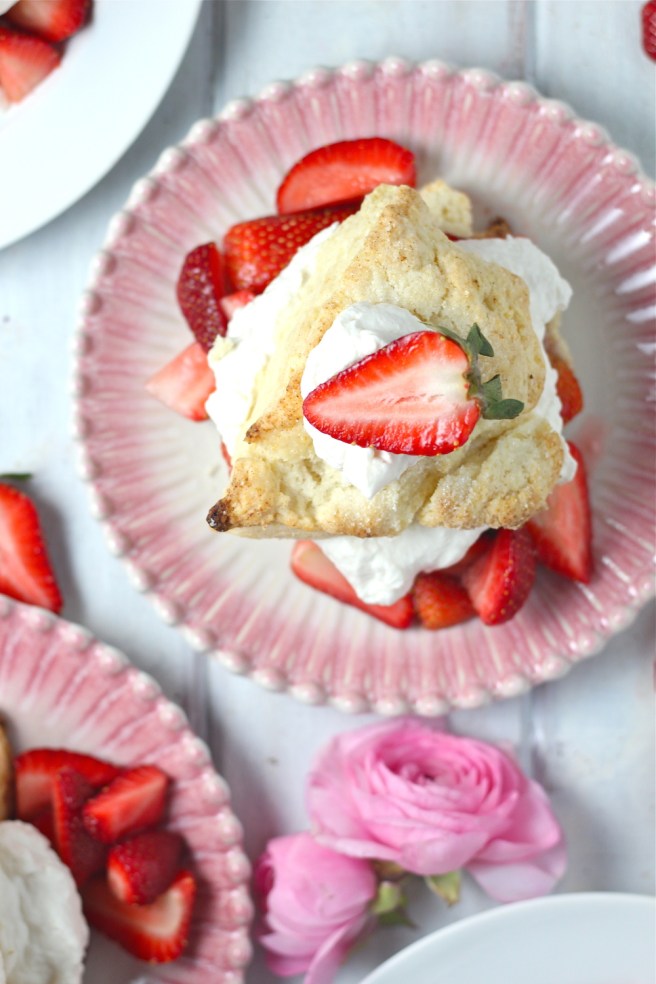 This sweet, decadent Strawberry Shortcake is my most favorite dessert of all time! | The Millennial Cook #spring #springrecipe #dessert #strawberry #strawberryshortcake