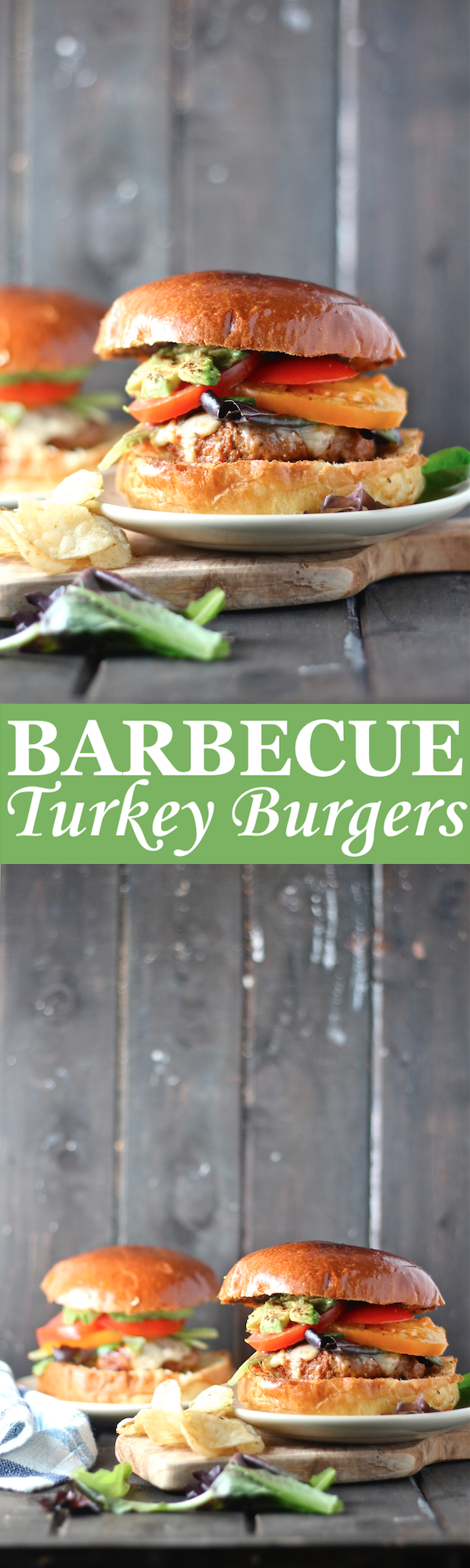 These quick and easy Barbecue Turkey Burgers are a lightened-up version of a summer classic! | The Millennial Cook #burger #turkeyburger #barbecue #bbq